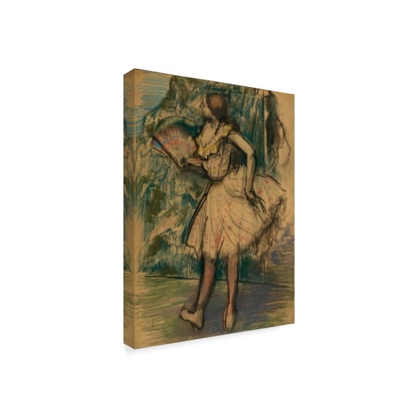 Edgar Degas 'Dancer With A Fan' Canvas Art,24x32